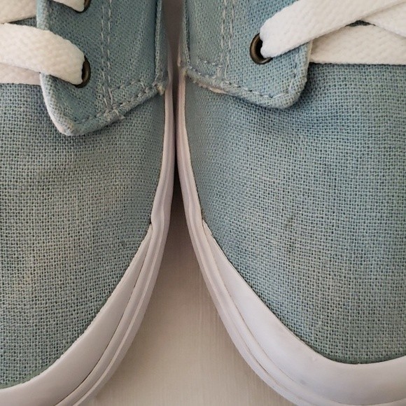 REEF WALLED WOMEN'S LACE-UP CANVAS SNEAKERS GOOD USED CONDITION SIZE 7 - Picture 11 of 13